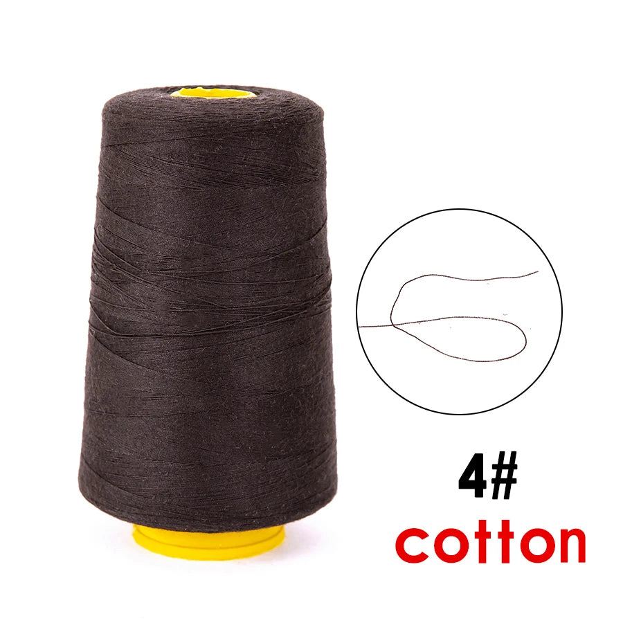 Alileader New Black Nylon Hair Weaving Thread For Hair Extensions 1500M Wig Thread For Sewing Threads For Sewing Machine Cotton