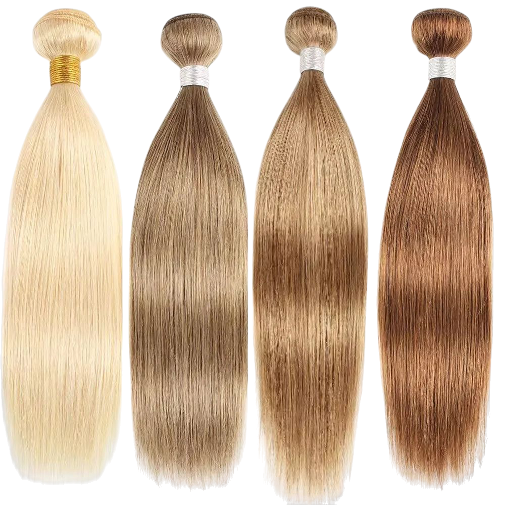 Ali Grace Hair Bone Straight Bundles Weaves 100% Remy Honey Blonde 613 human hair bundles #8 Ash Hair Extensions 95g±5g