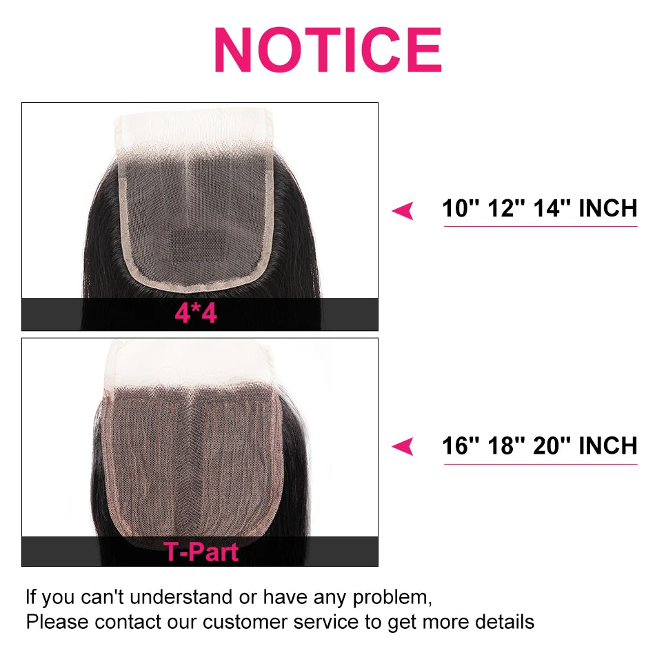 UNice Hair 5x5 HD Lace Closure Brazilian Straight Hair Lace Closure Virgin Human Hair Closure 4"x4" Swiss Lace 1 PCS