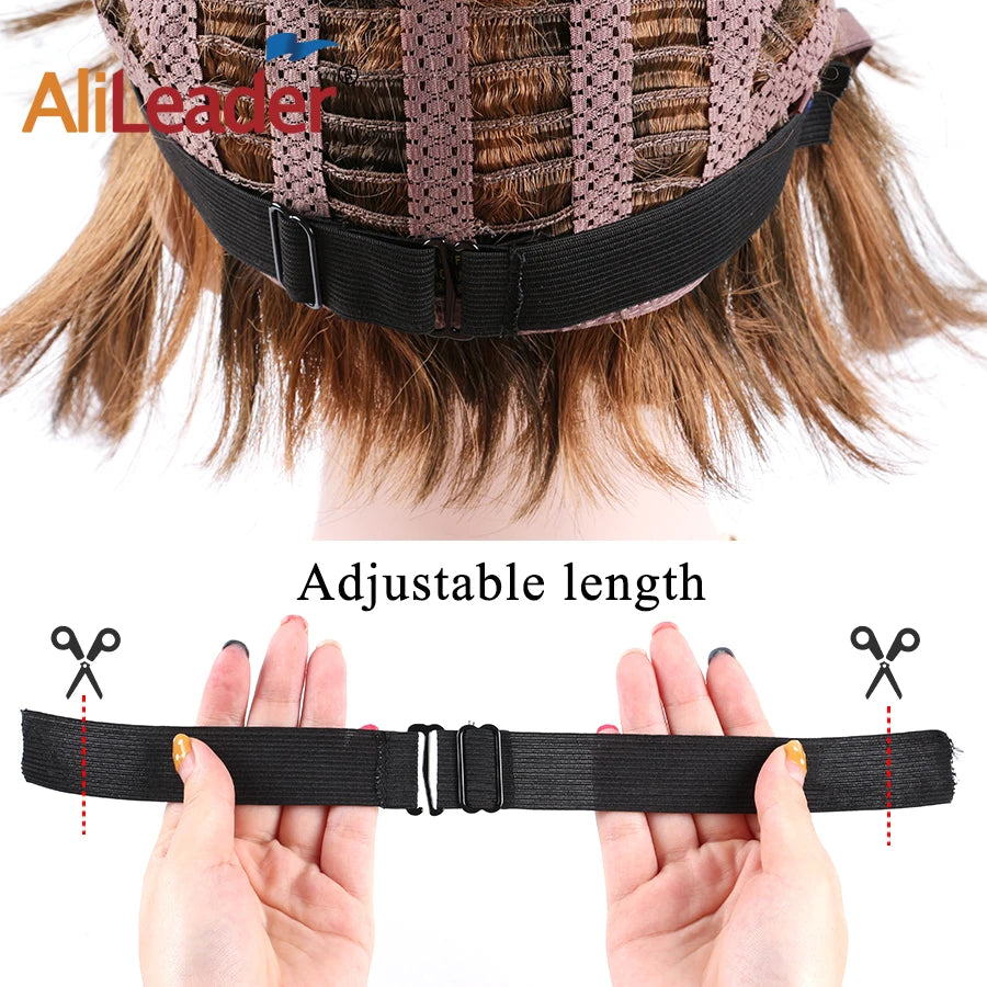 Alileader Elastic Band For Wigs Ajustable High-Elastic Sewing Elastic Ribbon 2.5/3Cm Wide Wig Elastic Band For Making Wig Cap