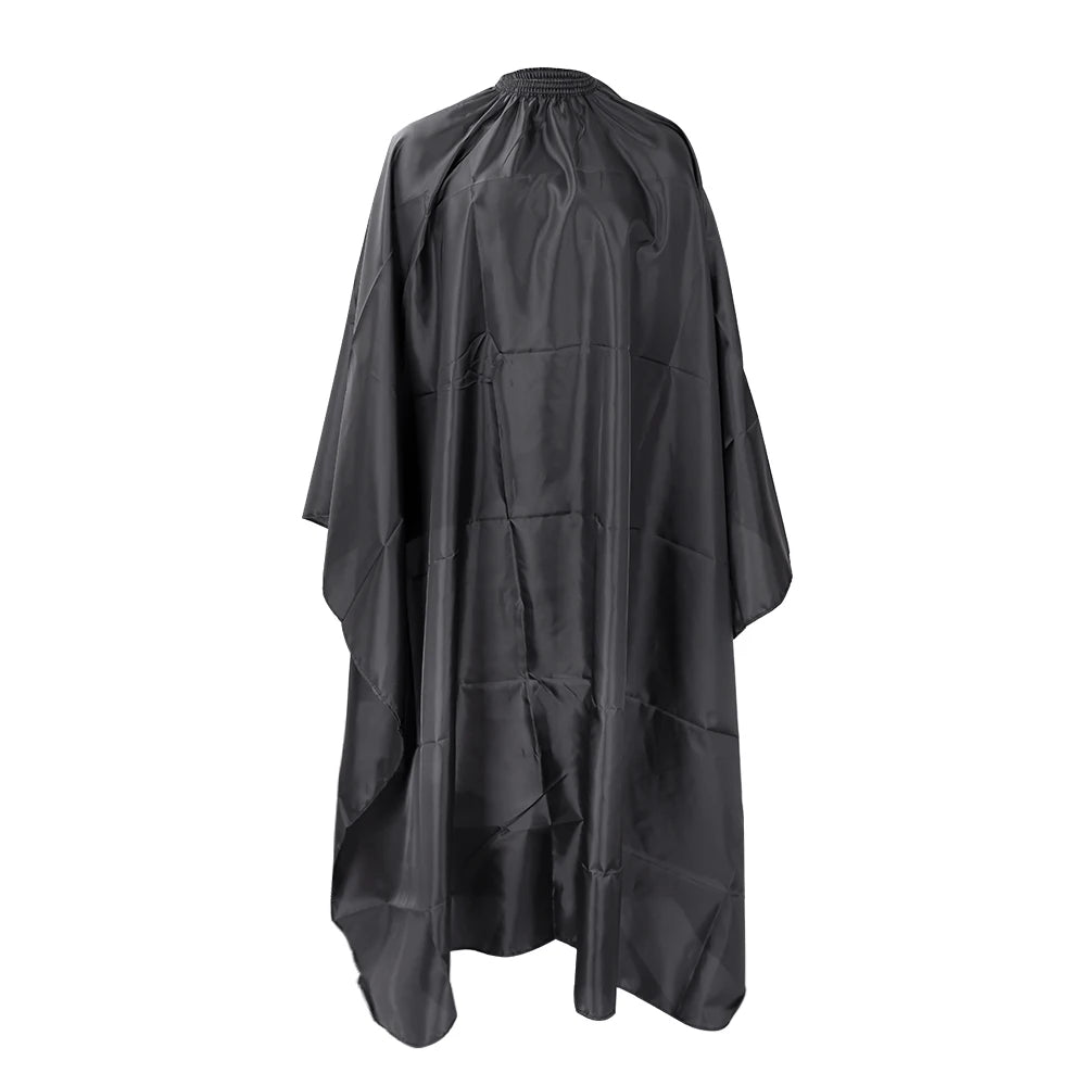 Alileader Professional Hairdressing Salon Nylon Cape with Buckle Snap,Barber Styling Cape,Unisex Black Hair Cutting Cape