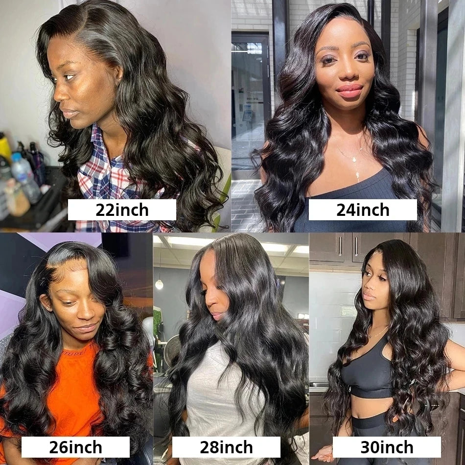 PerisModa Body Wave Bundles With Closure 5x5 HD Transparent Lace 4×4 Brown Lace 12A Brazilian Remy Natural Human Hair Extensions