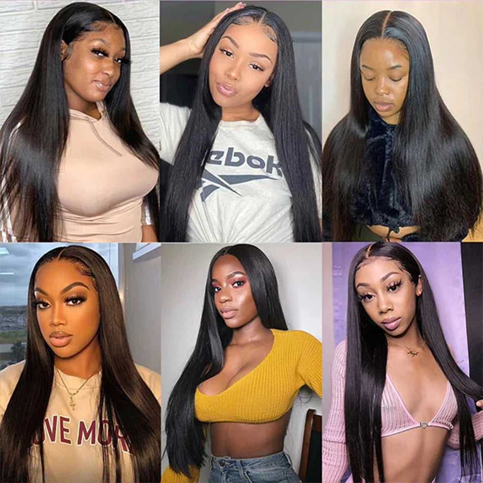 15A Peruvian Straight Bundles With Closure Unprocessed Virgin Human Hair Extensions 3 Bundles With Frontal Bundles and Closure