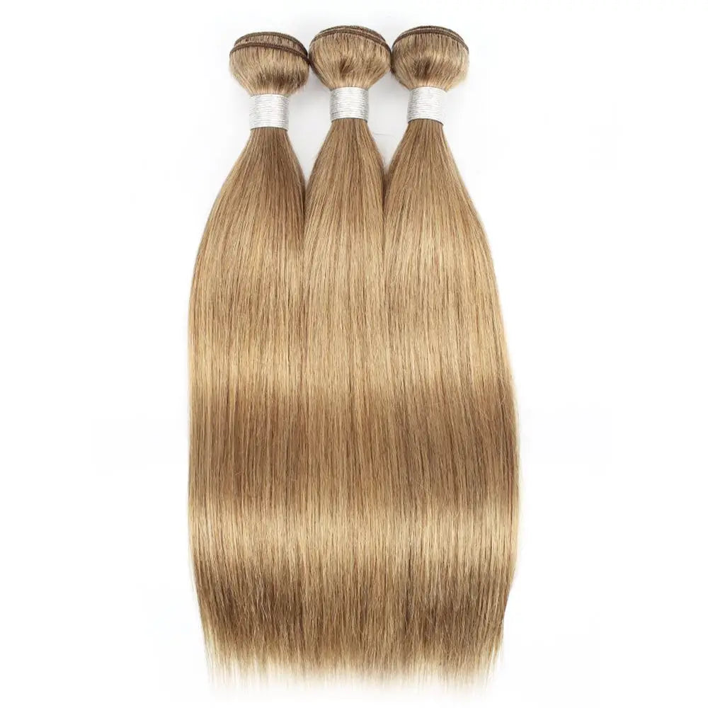 Ali Grace Hair Bone Straight Bundles Weaves 100% Remy Honey Blonde 613 human hair bundles #8 Ash Hair Extensions 95g±5g