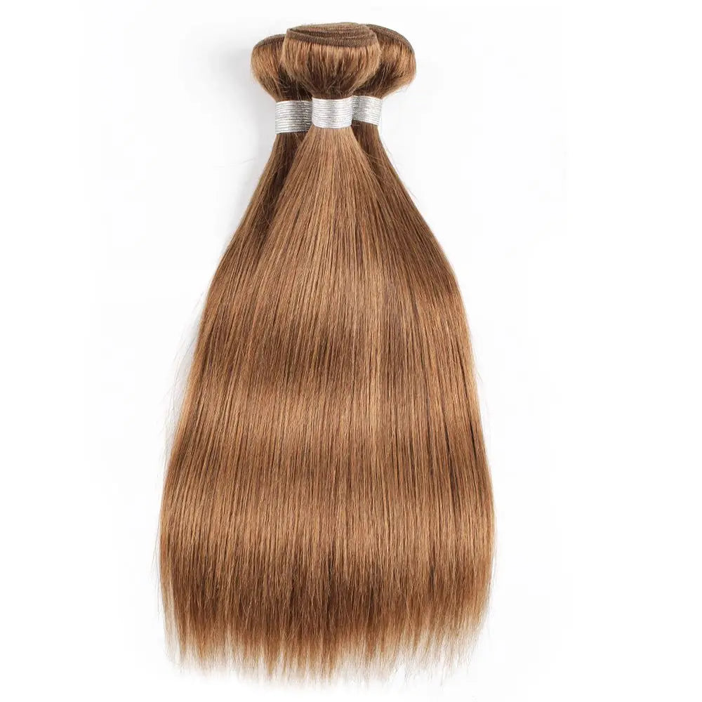 Ali Grace Hair Bone Straight Bundles Weaves 100% Remy Honey Blonde 613 human hair bundles #8 Ash Hair Extensions 95g±5g