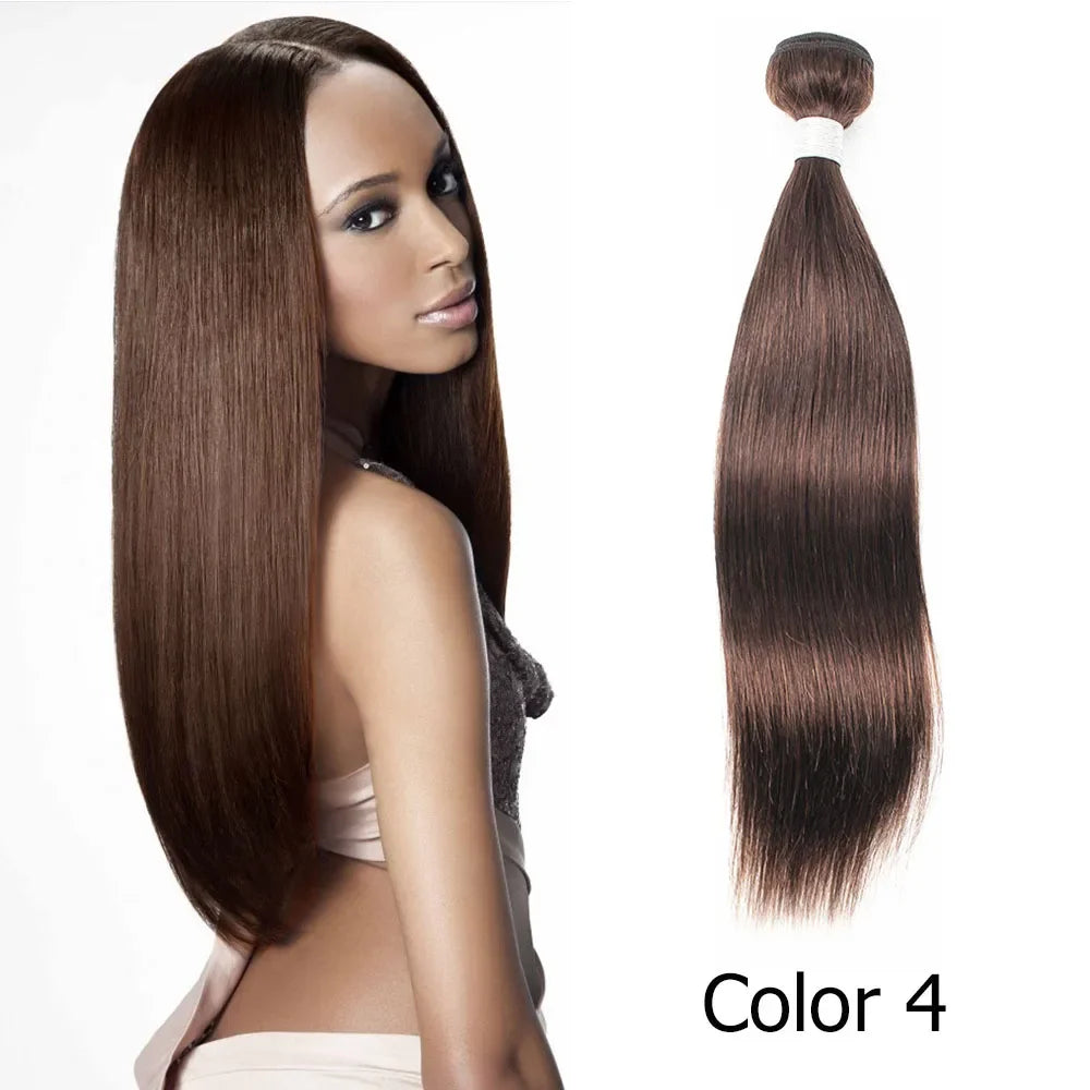 Ali Grace Hair Bone Straight Bundles Weaves 100% Remy Honey Blonde 613 human hair bundles #8 Ash Hair Extensions 95g±5g