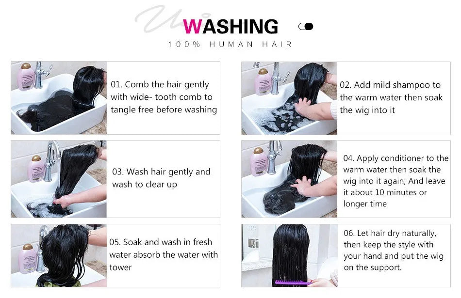UNICE Hair Kinky Straight V Part Wig Human Hair With Drawstring EasiContour Minimal Leave Out VPart Human Hair Wigs 150% Density