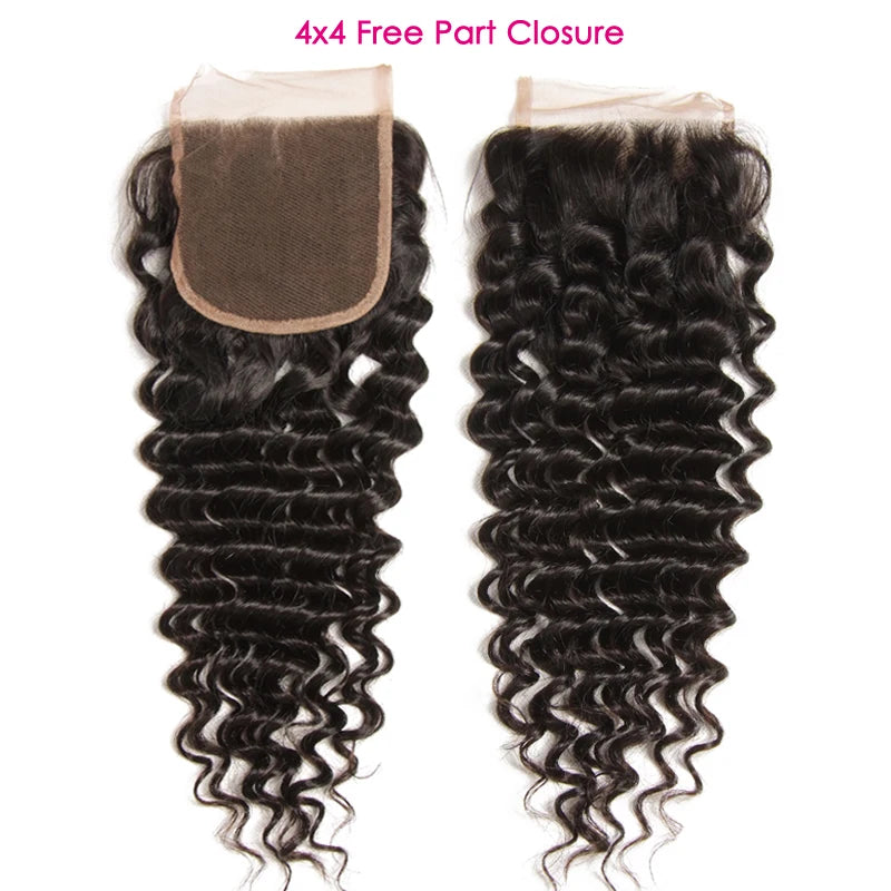 Unice Hair Deep Wave 5x5 HD Lace Closure 1PC Free Part 100% Human Hair Lace Closure 150% Density Free Shipping