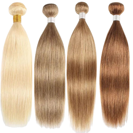 Ali Grace Hair Bone Straight Bundles Weaves 100% Remy Honey Blonde 613 human hair bundles #8 Ash Hair Extensions 95g±5g