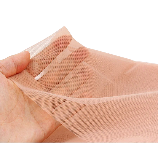 AliLeader Cheap 1/4 Yard Make Lace Front Human Hair Wigs Foundation Hairnet Transparent Swiss Lace Net For Wig Making Material